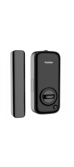 Электронный дверной замок для стеклянной двери Kaadas R8-5GL | Алюминиевый сплав, Черный, 196,3*73,1*13
