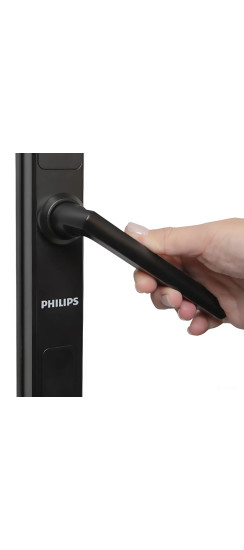 Электронный дверной замок Philips EasyKey DDL608-5HWS | Алюминиевый сплав, Черный, 43 х 324,72 х 72 мм