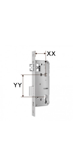 Электронный дверной замок Home Slim BLACK Novilock v.4238 | Металл, Черный, 39×310×23 мм