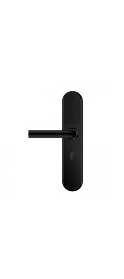 Электронный дверной замок Home Plus BLACK Novilock v.4240 | Алюминиевый сплав, Черный, Ручка: 125×60 мм (Д×В) Панель: 60×300×21 мм (Ш×В×Г)