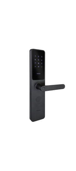 Электронный дверной замок Aqara A100 Zigbee Edition | Алюминиевый сплав, пластик, Черный, 375 × 77 × 23,6 мм