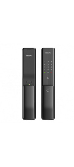 Электронный дверной замок Philips EasyKey Alpha-5HB | Алюминиевый сплав, Черный, 387.8*78.1*63.2