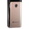 Умный дверной замок с ручкой Solity GP-6000BAK Champagne Gold, Face-ID | Алюминий, ABS-пластик, закаленное стекло, Шампань, 90 × 385 × 65,4 мм