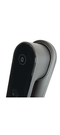 Электронный дверной замок Aqara D100 Zigbee Edition | Прочное стекло и металл с износостойким напылением, Черный, 393.8 мм*74.2*58,6мм