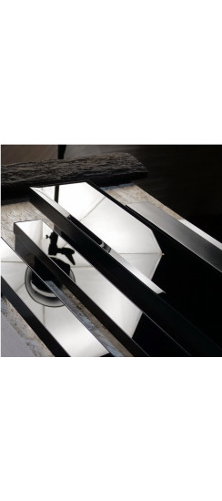 Арт. 125х35 Glass Facet Premium Black, L-700 мм