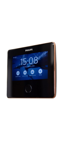 Видеоглазок Philips DV001 Wi-Fi | Бронза, чёрный, Внутренний блок 147*123*17.5мм  Внешний блок 68х16мм