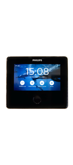 Видеоглазок Philips DV001 Wi-Fi | Бронза, чёрный, Внутренний блок 147*123*17.5мм  Внешний блок 68х16мм