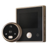Видеоглазок Look 2 new | Черный \ золотой, Внутренний блок 95x85x17 мм Наружный блок 65x15x47 мм