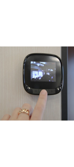 Видеоглазок Лайт Smart | Черный, Внешние: диаметр 30 мм.  Внутренние: 80*80*20 мм.