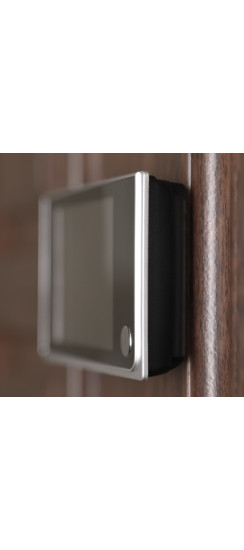 Видеоглазок Лайт MAX | Коричневый\хром, Внешний: диаметр 30мм Внутренний блок 120x62x20 мм