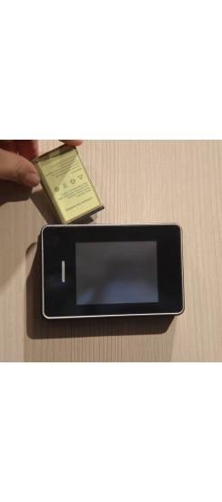 Видеоглазок Look 1 | Черный, хром, Внутренний блок 65x100x20 мм. Наружный блок 65x50x17 мм.