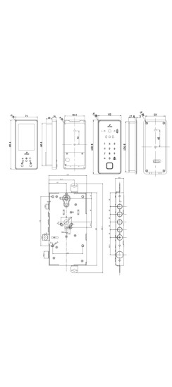 Электромоторный замок с биометрической панелью с Face ID