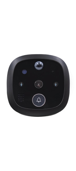 Видеоглазок Look VISION wi-fi Black | Черный, Внешний: 65*10 мм Внутренний блок 145*95*25 мм