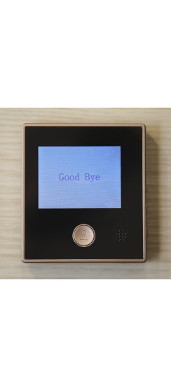 Видеоглазок Look 2 new | Черный \ золотой, Внутренний блок 95x85x17 мм Наружный блок 65x15x47 мм