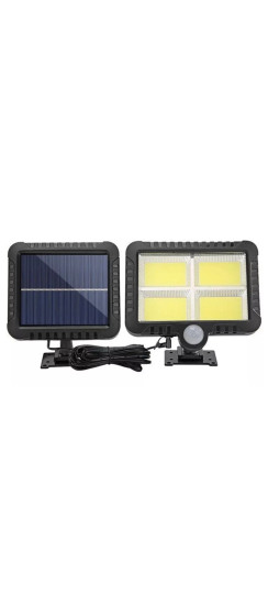 Уличный светильник LF1530 | Пластик, Чёрный, Блок светильника 150*110*40 мм Блок солнечной батареи 130*115*15 мм