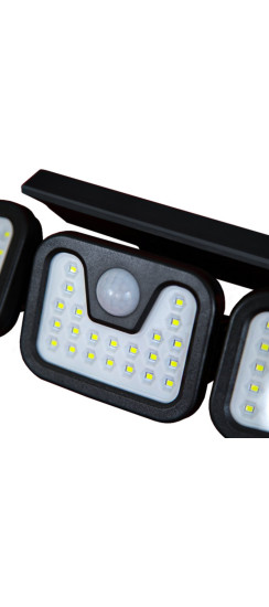 Уличный светильник на солнечной батарее | ABS пластик Солнечная панель: высококачественный поликремний, 5.5V1.8W, Чёрный, 280*120*120 мм