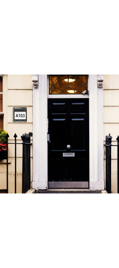 Номер дома с подсветкой на солнечной батарее | Металл, Чёрный, 200х180х50мм