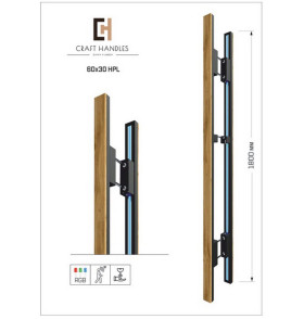 Арт. 60х30 HPL Premium, L-1800 мм