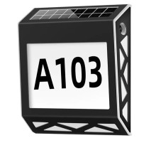 Номер дома с подсветкой на солнечной батарее