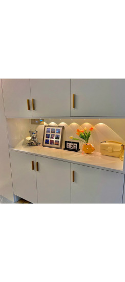 Светильник беспроводной плоский 80 см. | Пластик, Белый, 805 х 40 х 10 мм