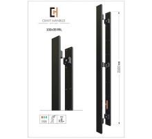 Арт. 100х35 Ral Premium Sensor, L-2100 мм