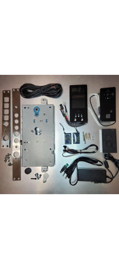 Электромоторный замок с биометрической панелью с Face ID