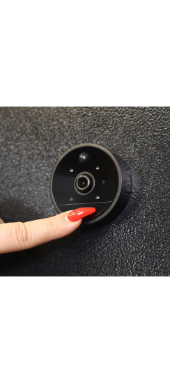 Видеоглазок S62 Wi-Fi | Черный, серый, Внешний: 65*10мм Внутренний блок 145*95*25мм