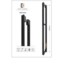 Арт. 56х27 Glass Premium + Dircode, L-1800 мм