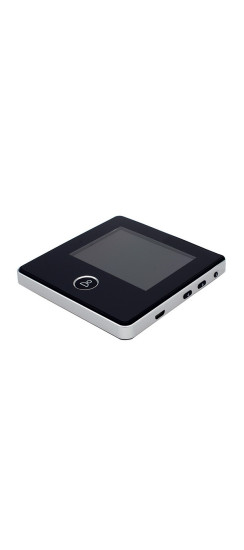 Видеоглазок Look smart | Черный \ хром, Внутренний блок 90x88,5x8 мм Наружный блок 55x55x13 мм