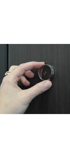 Видеоглазок Лайт Smart | Черный, Внешние: диаметр 30 мм.  Внутренние: 80*80*20 мм.