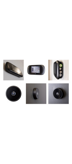 Видеоглазок Лайт Smart B | Чёрный, Диаметр (внешней части глазка): 30 мм