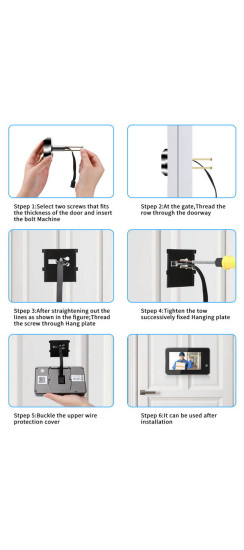 Видеоглазок ED-500PD Wi-Fi | Черный, хром, Внешние: диаметр 45мм Внутренний блок: 140*85*20мм
