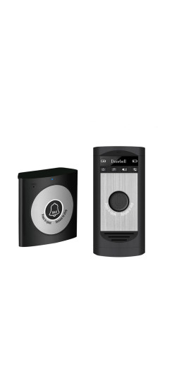 Аудио звонок Speak color | Пластик, Белый + серебро, Белый + золото, Чёрный + серебро, Чёрный + золото, Внешний блок 70*70*30 Внутренний блок 110*50*20