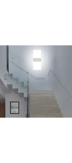 Светодиодный накладной светильник с датчиком движения Style White | Пластик, Белый, Матовый/бесцветный, 225*100*30 мм