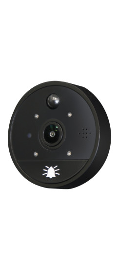 Видеоглазок S62 Wi-Fi | Черный, серый, Внешний: 65*10мм Внутренний блок 145*95*25мм