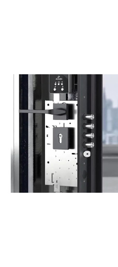 Электромоторный замок с биометрической панелью с Face ID