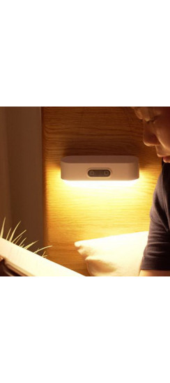 Светильник беспроводной на магнитах | Пластик, Белый, 130 х 42 х 41 мм