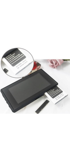 Видеоглазок Look 5 new | Черный, Внутренний блок 135х76х15,5 мм Наружный блок 62x62x15 мм