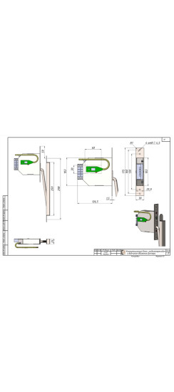 Коммутационный блок с кабелепереходом и датчиком движения Доплера