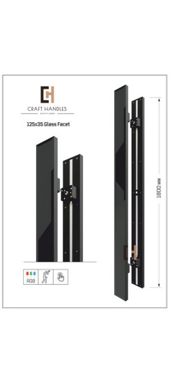 Арт. 125х35 Glass Facet Premium, L-1800 мм