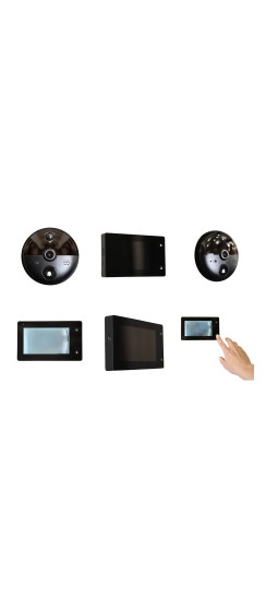 Видеоглазок Look S6 Pro Wi-Fi | Черный, Внешний: 65*10мм Внутренний блок 135*85*20мм