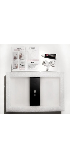 Светодиодный накладной светильник с датчиком движения Style Black | Пластик, Чёрный, Матовый/бесцветный, 225*100*30 мм