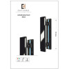 Арт. 125х35 Glass Facet Premium Black, L-700 мм