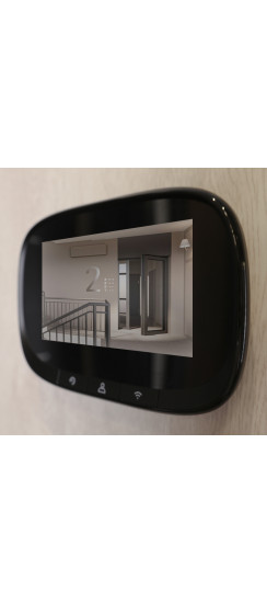 Видеоглазок Look VISION wi-fi Black | Черный, Внешний: 65*10 мм Внутренний блок 145*95*25 мм