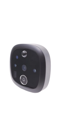 Видеоглазок Look VISION wi-fi Black | Черный, Внешний: 65*10 мм Внутренний блок 145*95*25 мм