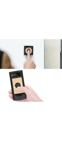 Аудио звонок Speak color | Пластик, Белый + серебро, Белый + золото, Чёрный + серебро, Чёрный + золото, Внешний блок 70*70*30 Внутренний блок 110*50*20