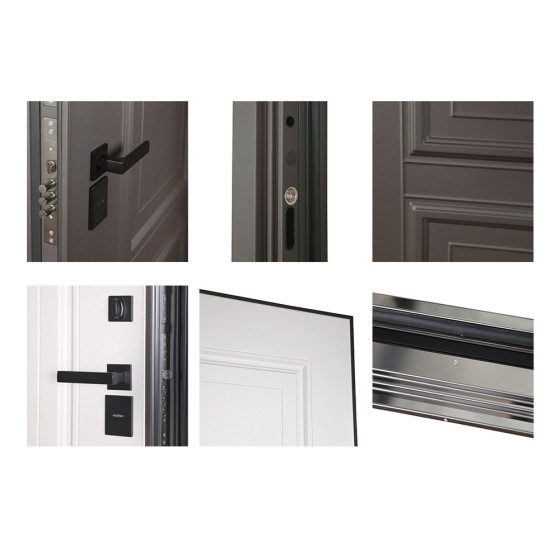 Стальная дверь «Норильск» (терморазрыв 3к) | Порошковое покрытие 