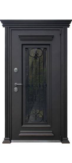 Стальная дверь "Grand Luxe" | Два слоя покрытия полотна и коробки: первый слой - цинкогрунт, второй слой - порошковое покрытие 