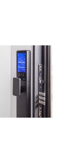 Стальная дверь «Конструктор» с зеркалом | Порошковое покрытие 