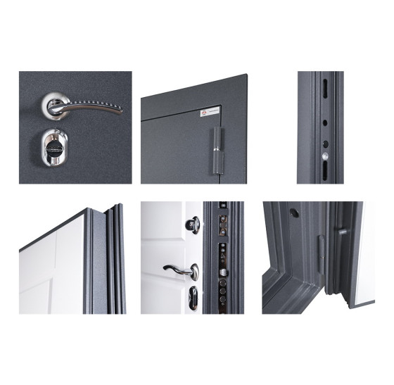 Стальная дверь "Антарктида" (терморазрыв 3к) | Порошковое покрытие 